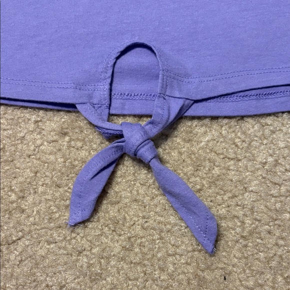 The Children's Place Lavender Tie-Front Tee Size 16 XXL NWOT - Picture 4 of 4